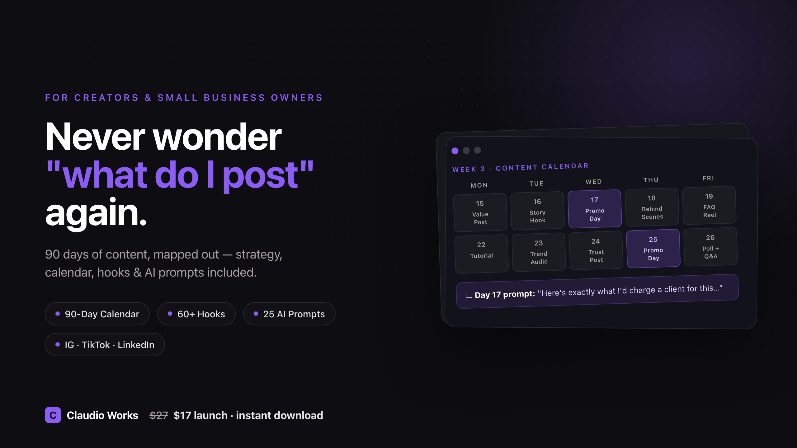 90-Day Social Media Content System