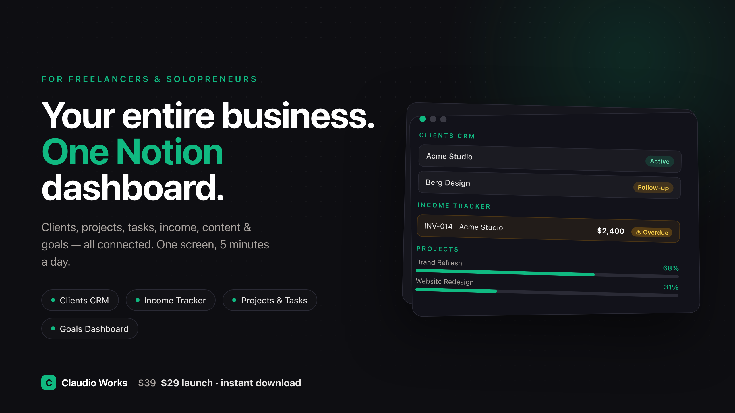 Freelance & Creator Business OS
